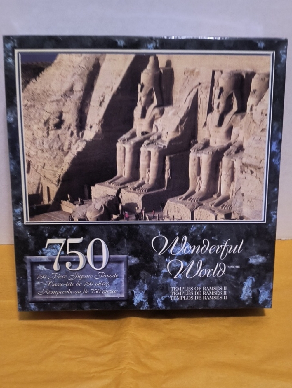 Wonderful World 750-Piece Jigsaw Puzzle - Temples of Ramses II B9 Vintage Egypt